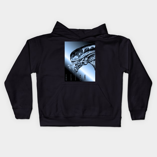 Alien Kids Hoodie by Art Of Lunatik